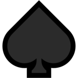 黑桃纸牌emoji素材一 160x160像素