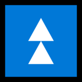 快速向上按钮emoji素材一 160x160像素