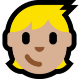 儿童:中浅肤色emoji素材一 160x160像素