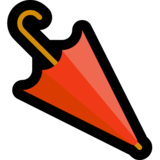 关闭的雨伞emoji素材一 160x160像素