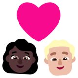 情侣: 女人男人较深肤色中等-浅肤色emoji素材一 160x160像素