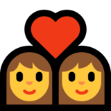 情侣:女人,女人emoji素材一 160x160像素