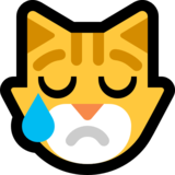 难过的猫emoji素材一 160x160像素