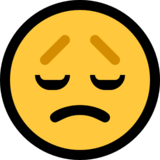 悔恨的脸emoji素材一 160x160像素