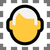 白发emoji素材一 160x160像素