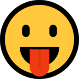 有舌头的脸emoji素材一 160x160像素