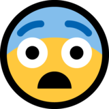 恐惧的脸emoji素材一 160x160像素