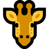 长颈鹿emoji素材一 160x160像素