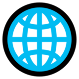 带子午线的地球仪emoji素材一 160x160像素