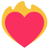 燃烧的心-火上之心emoji素材一 160x160像素
