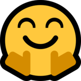 紧抱的脸emoji素材一 160x160像素