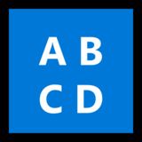 输入拉丁文大写emoji素材一 160x160像素