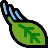 树叶在风中飘动emoji素材一 160x160像素