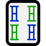 麻将牌四条emoji素材一 160x160像素