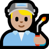 工厂男人:中浅肤色emoji素材一 160x160像素