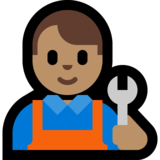 男机械工:中等肤色emoji素材一 160x160像素