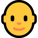 男:秃头emoji素材一 160x160像素