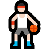 打球的男人:浅肤色emoji素材一 160x160像素