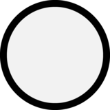 白色圆圈emoji素材一 160x160像素