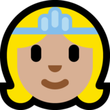 公主:中浅肤色emoji素材一 160x160像素