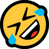 在地板上滚来滚去大笑emoji素材一 160x160像素