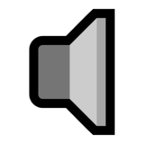 扬声器音量低emoji素材一 160x160像素