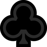 扑克牌梅花emoji素材一 160x160像素