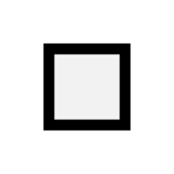 白色中方形emoji素材一 160x160像素