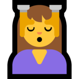 按摩的女人emoji素材一 160x160像素