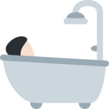 洗澡者:浅肤色emoji素材一 160x160像素
