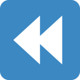 快速后退按钮emoji素材一 160x160像素