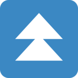 快速向上按钮emoji素材一 160x160像素