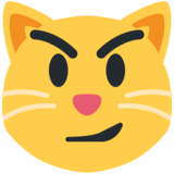 苦笑的猫emoji素材一 160x160像素