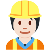施工人员:浅肤色emoji素材一 160x160像素