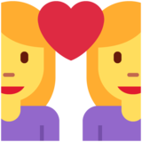 情侣:女人,女人emoji素材一 160x160像素