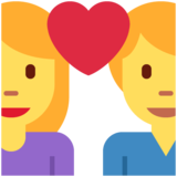 有爱心的情侣emoji素材一 160x160像素