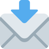 带箭头的信封emoji素材一 160x160像素