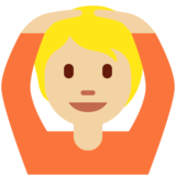 做“好”手势的人:中等浅肤色emoji素材一 160x160像素