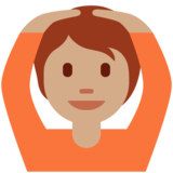 做“好”手势的人:中等肤色emoji素材一 160x160像素