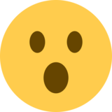 张开嘴(惊讶)的脸emoji素材一 160x160像素