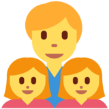 家庭:男人,女孩,女孩emoji素材一 160x160像素