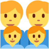 家庭:男人,男人,男孩,男孩emoji素材一 160x160像素