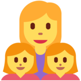 家庭:女人,女孩,女孩emoji素材一 160x160像素