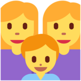 家庭:女人,女人,男孩emoji素材一 160x160像素