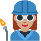 工厂女人:中等肤色emoji素材一 160x160像素