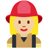 女消防员:中浅肤色emoji素材一 160x160像素