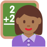女老师:中黑肤色emoji素材一 160x160像素