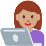 女工程师:中等肤色emoji素材一 160x160像素