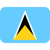 旗帜:圣卢西亚emoji素材一 160x160像素