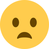 微微张嘴的脸emoji素材一 160x160像素